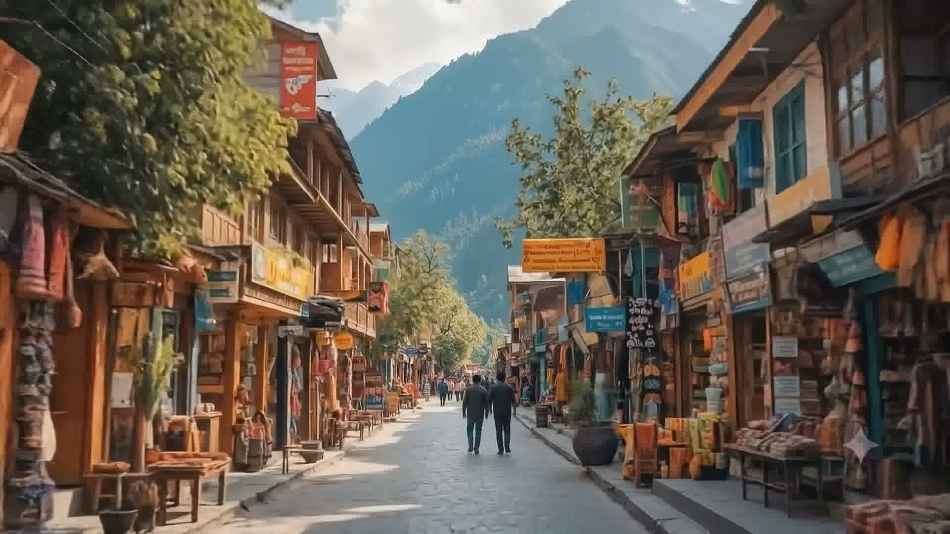 Mountain scenery near Manali